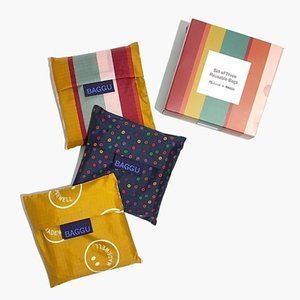 Madewell x Baggu Three-Pack Reusable Bags